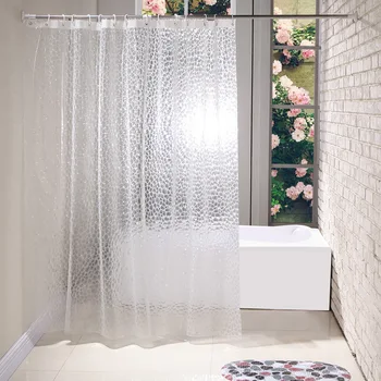 Водоустойчива душ Завеса за душ 3D Water Cube ЕВА, Защищающая От мухъл Завеса За баня, Дебели прозрачни Завеси За душ, Аксесоари За Баня