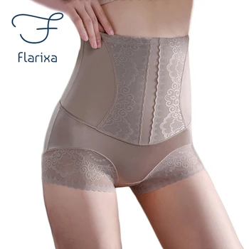 Дантелени кюлоти Flarixa с висока талия, които контролират корема, Безшевно Формиращо бельо за жени, Утягивающее бельо за задните части, Гащи-боксерки