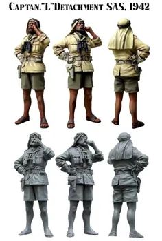 1/35 мащаб на Втората световна война британската армия в Северна Африка, на 1942 г. Втората световна война, набор от модели от смола, статуетка Безплатна доставка