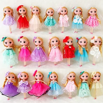 10 бр./лот, различни от 18-сантиметрови кукли-ключодържатели за момичета, кукла-принцеса, ключодържател, за окачване на чанти за ключове, сватбени украси, играчки за кукли SA1610