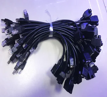 10 бр. мрежов конектор RJ-45 Ethernet LAN rj-45 от мъжа към жената, кабел-адаптер 30 см/60 см