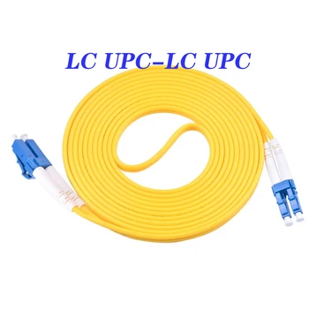 10ШТ 5 М Двоен LC-LC Fiber Patch-кабел Кабел за Свързване SM Двухшпиндельный Однорежимный Оптичен кабел LC/UPC-LC/UPC FTTH Fiber Скок Косичка