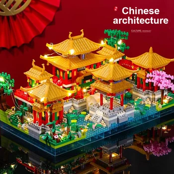 1800 + БР Градина Суджоу Градивен елемент на Известната архитектурна играчка 