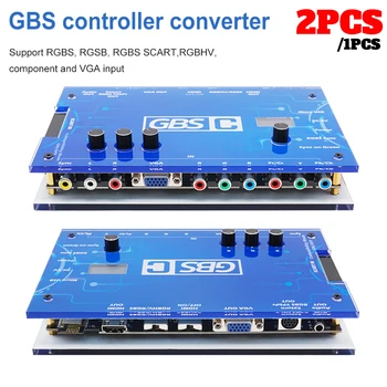 2/1 бр. Видео Конвертор GBS Control GBSC RGBS VGA, Scart, ypbpr компонент на сигнала на по-VGA, HDMI-съвместим За ретро конзоли за игри SEGA PS2 NGC