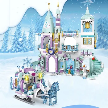 2022 Град творчество Приказка принцеса Модел на Замък на Кралица Строителни блокове Тухли САМ MOC Играчки за момичета Коледни подаръци