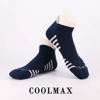 3 Чифта чорапи Coolmax за бягане, мъжки и дамски чорапи за екипажа с подложки, абсорбиращи влагата, спортни чорапи за туризъм
