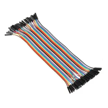 40-пинов кабел dupont свързващ проводник dupont line жак дюпон line 10 см 1P Диаметър: 2.54 мм