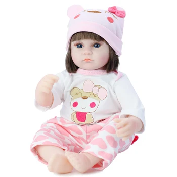 42 см, реалистична имитация на новородени животни, емайлирани кукли, детски образователни играчки, кукла-реборн за детски подаръци