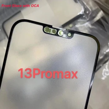 5 бр. Оригинална предна стъклена леща с подмяна на ЗЗД за iPhone 14 Pro Max 13 Pro Max 13, мини-екран, тъчпад, външно Стъкло