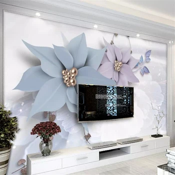 beibehang потребителски тапети 3D стенописи модерен минималистичен релефни меки украса на цветя хол ТЕЛЕВИЗИЯ фон стени, стенописи, хартия