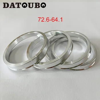 DATOUBO 4 бр. Алуминиеви пръстени за центриране ступиц автомобилните колела 72,6-64,1 пръстени за центриране ступиц, OD = 72,6 мм ID = 66,6 мм Пръстени за ступиц от 72,6 до 54,1