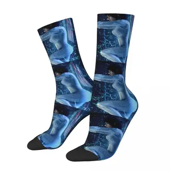 Happy мъжки чорапи, модни стръмни реколта чорапи Ghost In The Shell от аниме Harajuku, безшевни чорапи за екипажа, подарък чорапи с принтом