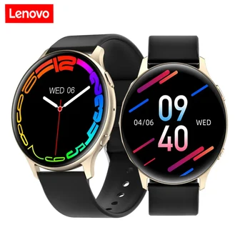 Lenovo Нови спортни смарт часовник с 1,32-инчов екран, пълен сензорен BT-предизвикателство, умни часовници за мъже и жени, водоустойчиви часовници за фитнес, наблюдение на сърдечната честота