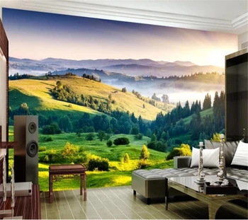 wellyu потребителски фотообои 3D тапети ливади пейзажи дневна спалня фон стенописи papel de parede 3d тапети