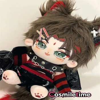 Аниме Genshin Impact Xiao 20 см Сладък плюшен кукла наряжается косплеем аниме играчка фигурка Коледни подаръци