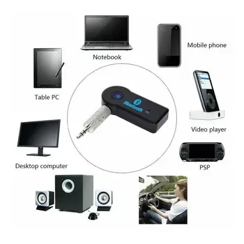 Безжично предаване на Bluetooth в режим на реално време, Стерео Приемник Адаптер Съединител За автомобили, Музика, Аудио Aux Слушалки, Предавател на Авто хендсфри система