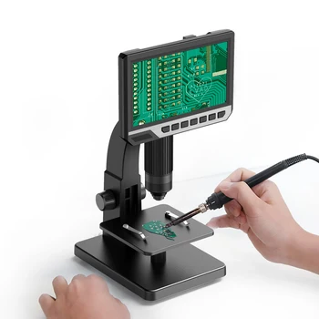 Биологичен сканиращ електронен микроскоп с HD-увеличение Инструмент за камерата Бижута с диаманти 2000-кратно обектив USB Цифров електрически микроскоп
