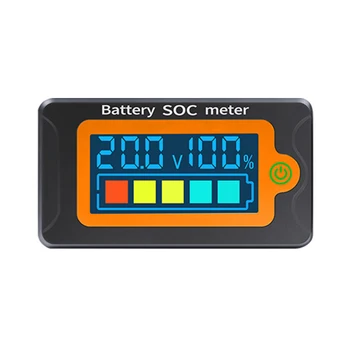 Водоустойчив Батерия SOC електромера Индикатор за Капацитет на 8-100 В Волтметър за постоянен Ток 12,0 В 24 36 48 60 72 В Тестер за Батерии