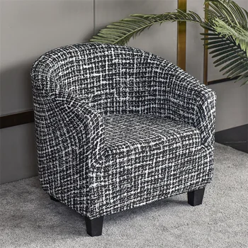 Геометричен калъф за дивани, Калъфи за единични мека мебел за дневна, еластична ликра, миещи се калъфи за столове, защита мебели