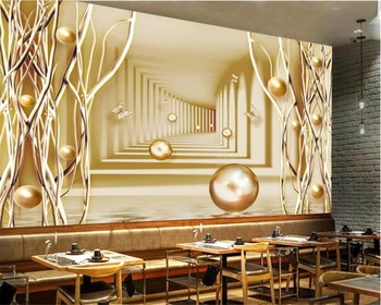 големи стенни тапети wellyu по поръчка, пухкави златна пеперуда, златно дърво, модерна съраунд фон за стените, 3D тапети