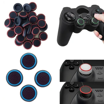 Горещи 4шт капачки за улавяне на палеца, нескользящий силикон аналогови джойстика, джойстик за PS3 PS4 PS5 Xbox 360 гейминг контролер за Xbox One