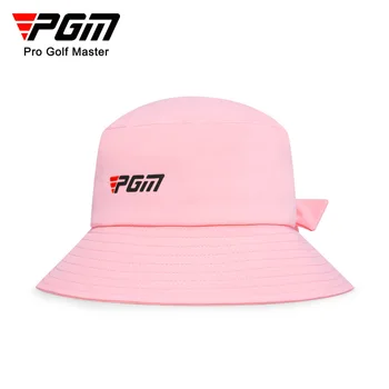 Дамски шапка за голф PGM, Регулируеми Ветроупорен Въжени Шапки, Поясная Впитывающая Пот лента, Рибарски шапки MZ051