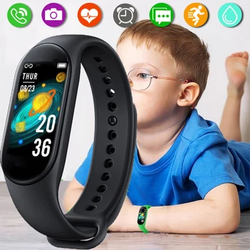 Детски спорт цифрови часовници, акумулаторна ръчен часовник с led цветен екран, тапет 