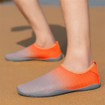 Класически Модерен Оранжеви Чорапи, Водна обувки за мъже и Жени, Размер 35-46, бързо съхнещи Водни Маратонки, Мъжки Нескользящая Плажни обувки за Риболов, Мъжки