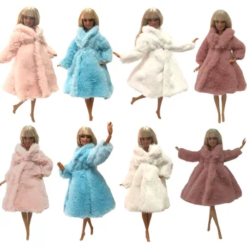 Куклено палто NK, висококачествени Облекла, модно рокля ръчна изработка, дрехи за отглеждане, фланелевое палто за Барби кукли, аксесоари, играчката 