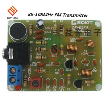 Модул за безжичен FM-предавател САМ Kit 88-108 Mhz, електронен честотен микрофон, резервни части за стереоприемника, регулируем постоянен ток 3 от 6