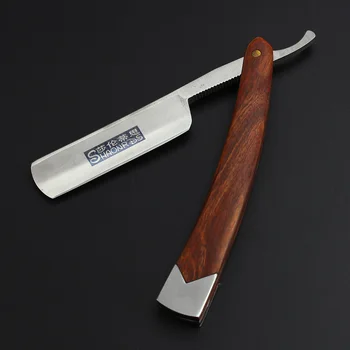 Мъжка самобръсначка с нескользящим винтажным ръчен нож за бръснене, стъргало за вежди, бръснене на нож, соскабливающий нож, остър и устойчив на абразия Потребителски лого