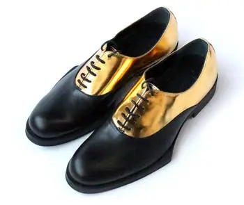 Нова официална обувки за мъже, мъжки обувки, ръчно изработени от естествена кожа, дантела, бизнес обувки, oxfords
