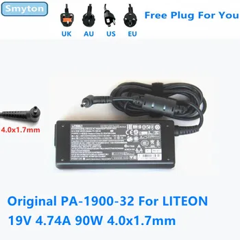 Оригинален Адаптер за променлив ток Зарядно Устройство За LITEON PA-1900-32 19V 4.74 A 90W 4,0x1,7 мм Захранване за лаптоп
