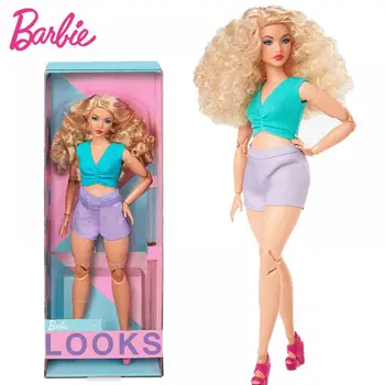 Оригинален модерен комплект за оцветяване на светли косми кукли Барби с деколте до талията, са подбрани кукла, маркови ретро-кукла, Играчка, подарък за празниците