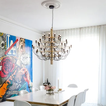 Осветителни тела Sarfaitti, тавана полилеи, модерна led лукс в скандинавски стил за дневната, интериор на спални в хотела, кухненски полилей, висящ лампа
