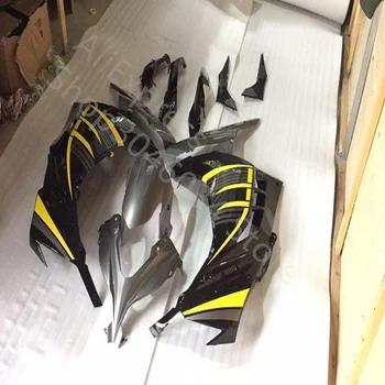 Пластмасови обтекатели EX 300 Ninja 2013-2015 Черен Жълт сив Пластмасови обтекатели EX300 2013 Abs обтекател за Kawasaki Zx300r 2015