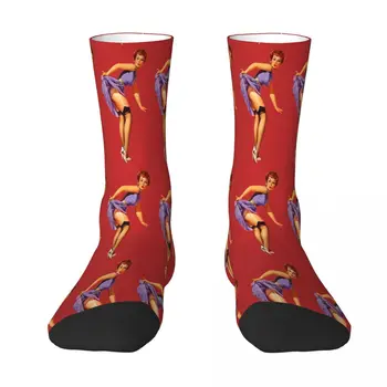 Секси Чорапи Pin Up Хубаво, мъжки, дамски чорапи от полиестер, адаптивен дизайн