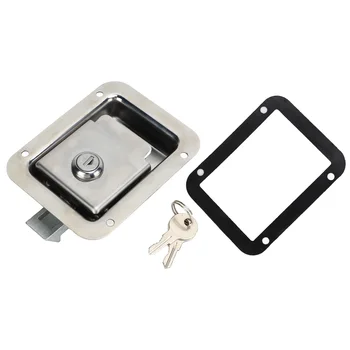 Система за заключване на вратите на АВТОБУСА с дръжка, висока твърдост, полированное покритие хром, неръждаема стомана 304, сверхпрочный, с 2 ключове за кемпера