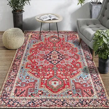 Старинните килими, персийски килим за хол, подложка за спални, нескользящие подложки, впитывающий бохо-Мароко, етнически ретро-килим